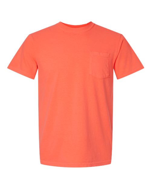 unisex garment-dyed heavyweight pocket t-shirt - 6030