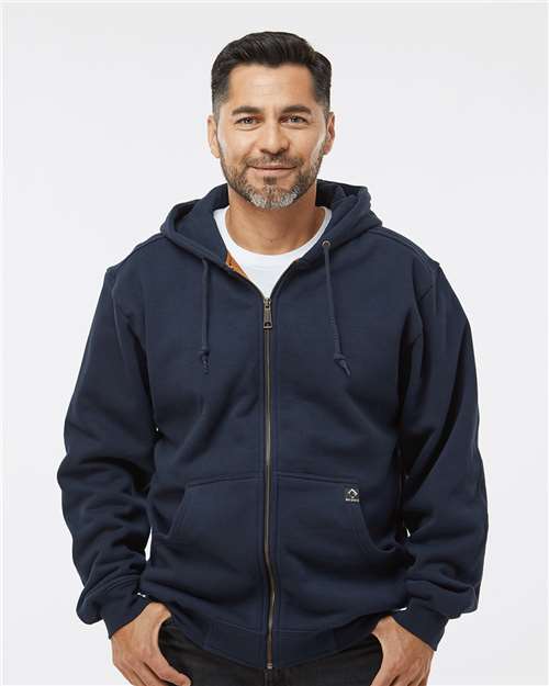 men's crossfire heavyweight power fleece hooded jacket with thermal lining - 7033