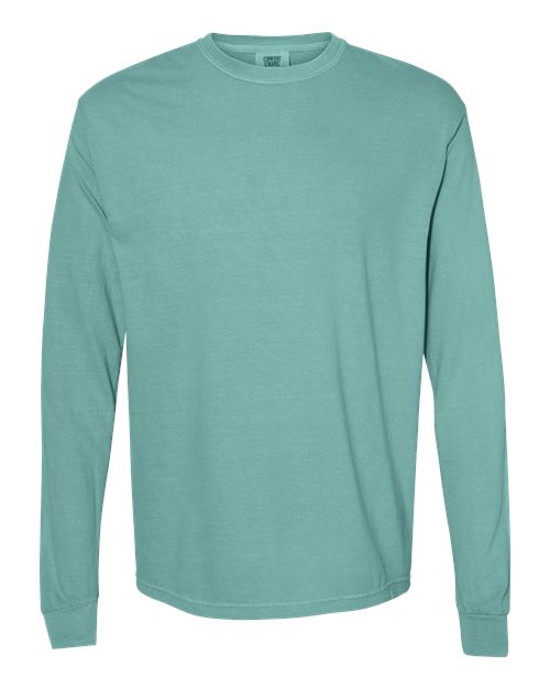 unisex garment-dyed heavyweight long sleeve t-shirt - 6014