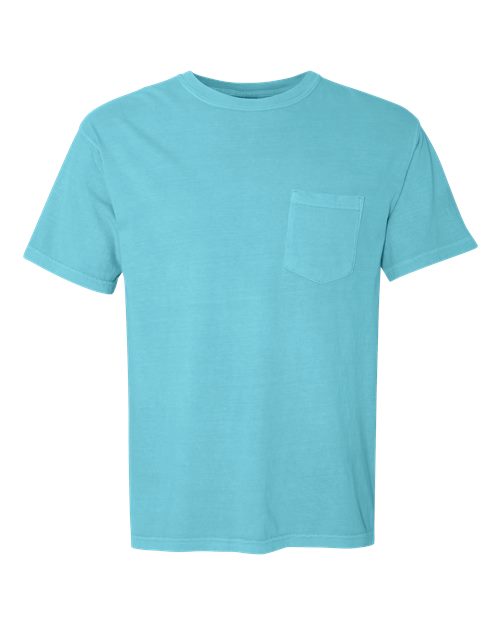 unisex garment-dyed heavyweight pocket t-shirt - 6030