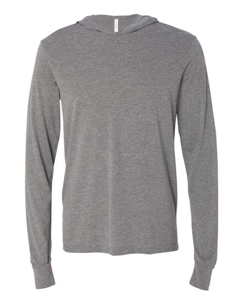 unisex jersey hooded long sleeve tee - 3512