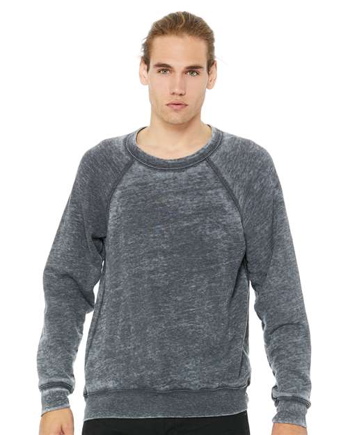 unisex sponge fleece raglan crewneck sweatshirt - 3901