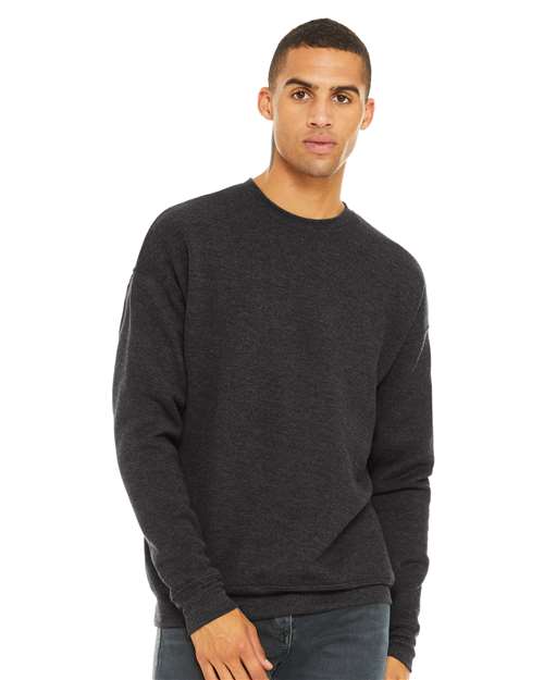 unisex sponge fleece drop shoulder crewneck sweatshirt - 3945