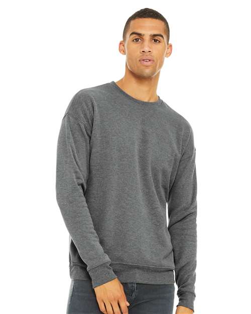 unisex sponge fleece drop shoulder crewneck sweatshirt - 3945