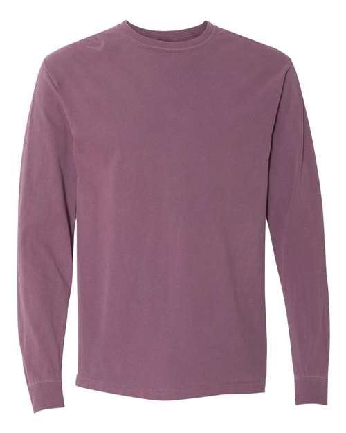 unisex garment-dyed heavyweight long sleeve t-shirt - 6014