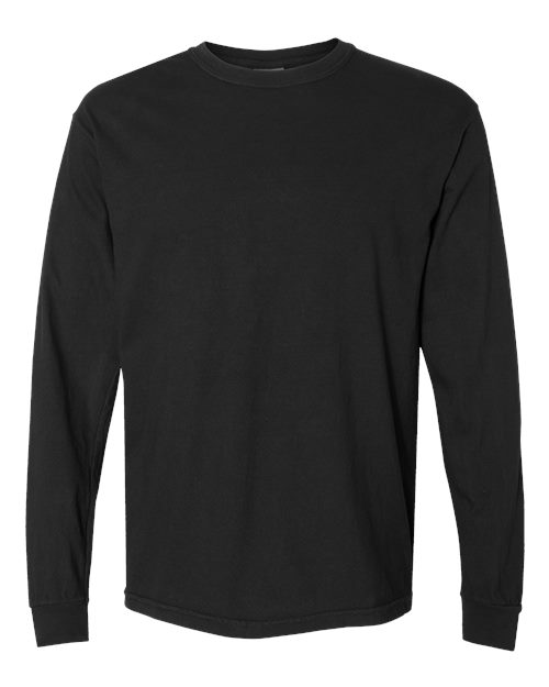 unisex garment-dyed heavyweight long sleeve t-shirt - 6014