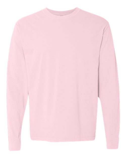 unisex garment-dyed heavyweight long sleeve t-shirt - 6014