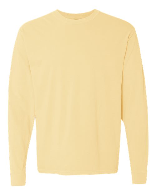 unisex garment-dyed heavyweight long sleeve t-shirt - 6014