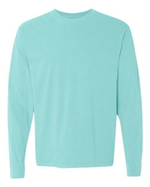 unisex garment-dyed heavyweight long sleeve t-shirt - 6014