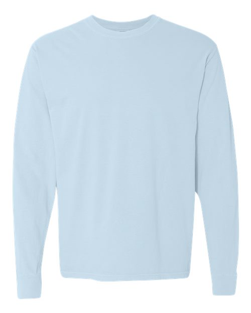 unisex garment-dyed heavyweight long sleeve t-shirt - 6014