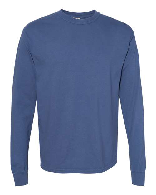 unisex garment-dyed heavyweight long sleeve t-shirt - 6014