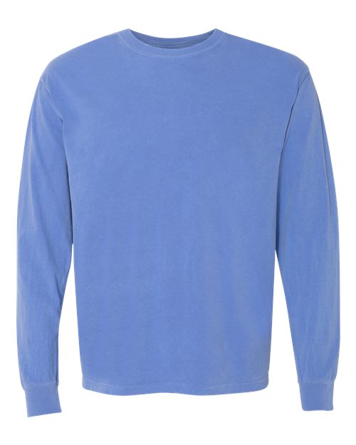 unisex garment-dyed heavyweight long sleeve t-shirt - 6014