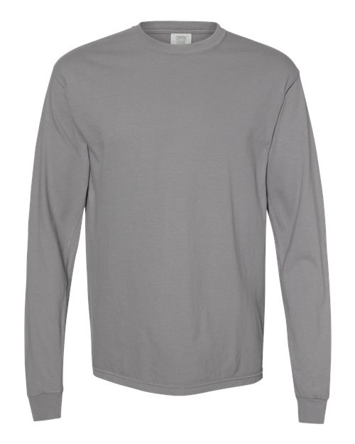 unisex garment-dyed heavyweight long sleeve t-shirt - 6014
