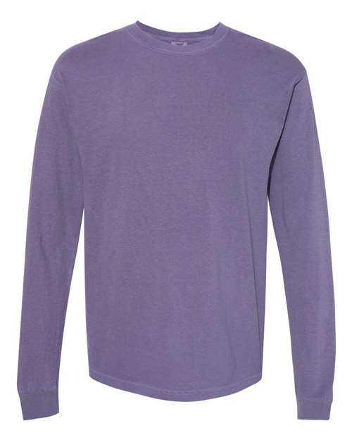 unisex garment-dyed heavyweight long sleeve t-shirt - 6014