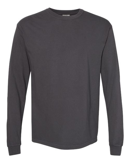 unisex garment-dyed heavyweight long sleeve t-shirt - 6014