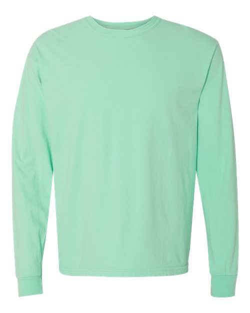 unisex garment-dyed heavyweight long sleeve t-shirt - 6014