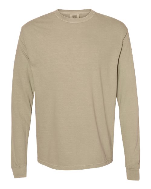 unisex garment-dyed heavyweight long sleeve t-shirt - 6014