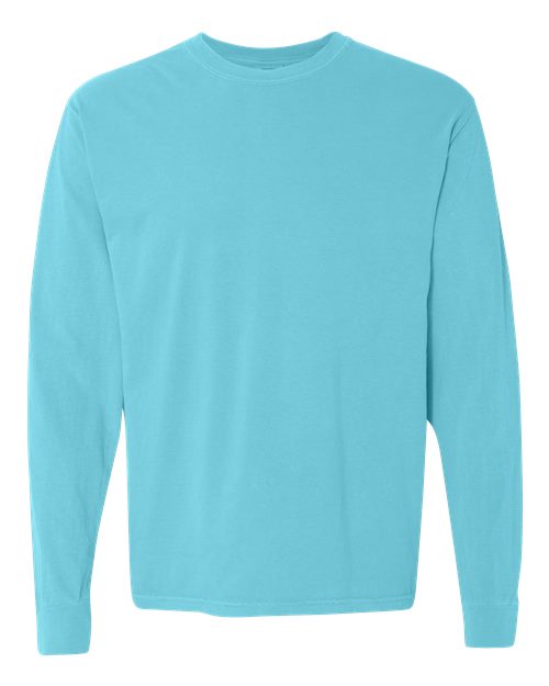 unisex garment-dyed heavyweight long sleeve t-shirt - 6014