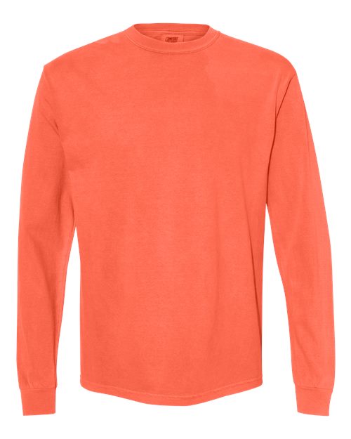 unisex garment-dyed heavyweight long sleeve t-shirt - 6014