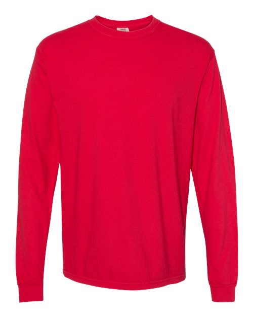 unisex garment-dyed heavyweight long sleeve t-shirt - 6014