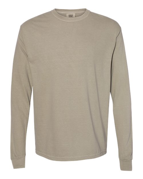 unisex garment-dyed heavyweight long sleeve t-shirt - 6014