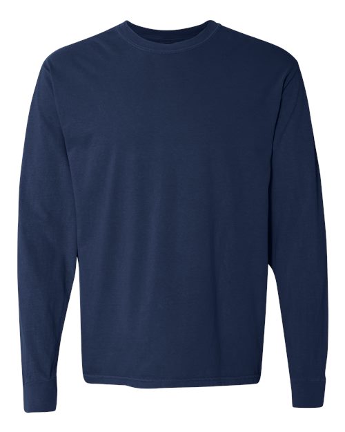 unisex garment-dyed heavyweight long sleeve t-shirt - 6014