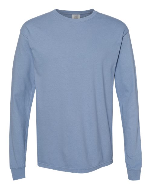 unisex garment-dyed heavyweight long sleeve t-shirt - 6014