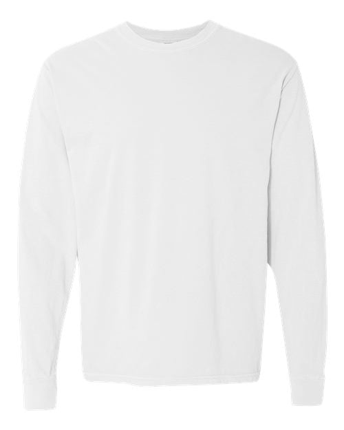 unisex garment-dyed heavyweight long sleeve t-shirt - 6014