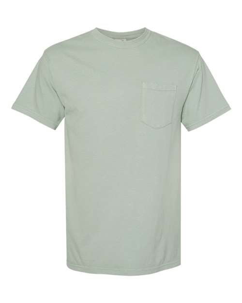 unisex garment-dyed heavyweight pocket t-shirt - 6030
