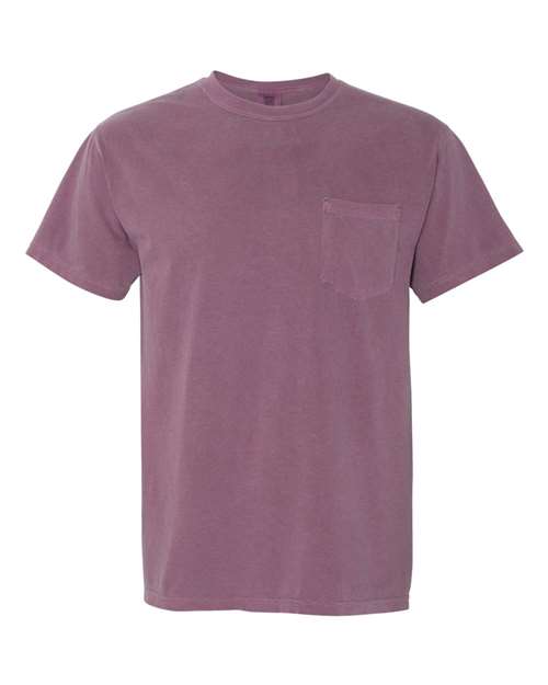unisex garment-dyed heavyweight pocket t-shirt - 6030
