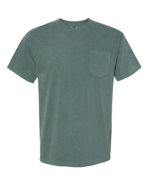 unisex garment-dyed heavyweight pocket t-shirt - 6030