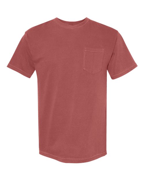 unisex garment-dyed heavyweight pocket t-shirt - 6030