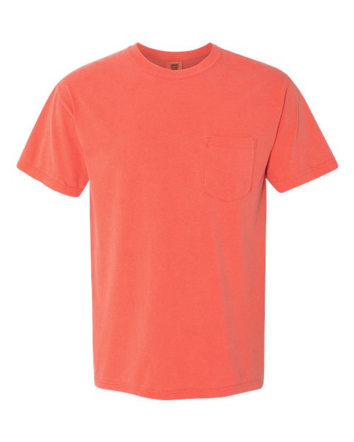 unisex garment-dyed heavyweight pocket t-shirt - 6030