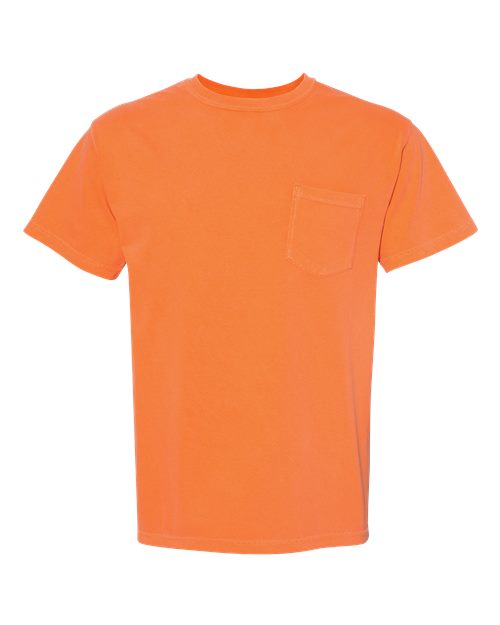 unisex garment-dyed heavyweight pocket t-shirt - 6030