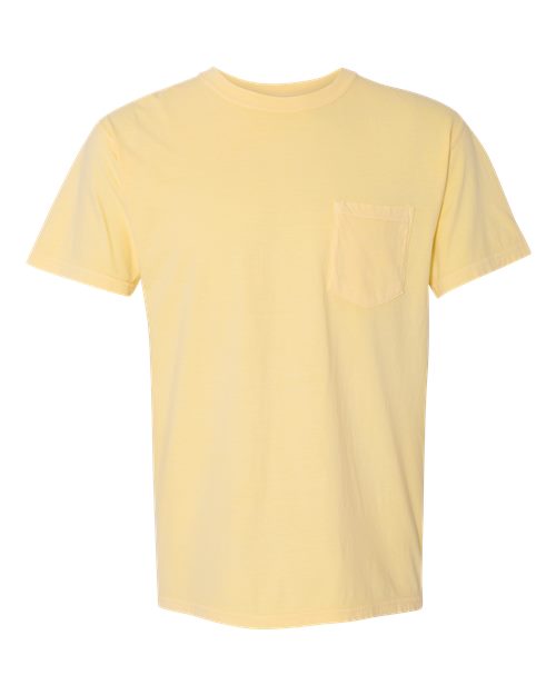 unisex garment-dyed heavyweight pocket t-shirt - 6030