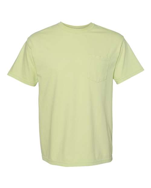 unisex garment-dyed heavyweight pocket t-shirt - 6030