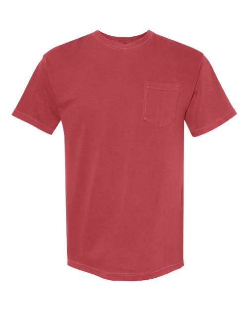 unisex garment-dyed heavyweight pocket t-shirt - 6030