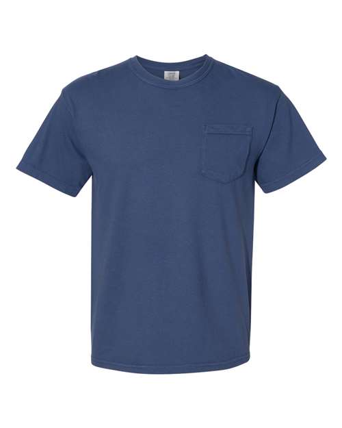 unisex garment-dyed heavyweight pocket t-shirt - 6030