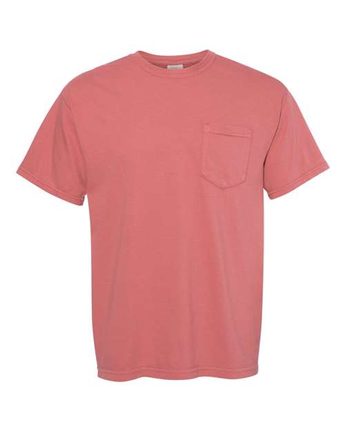 unisex garment-dyed heavyweight pocket t-shirt - 6030
