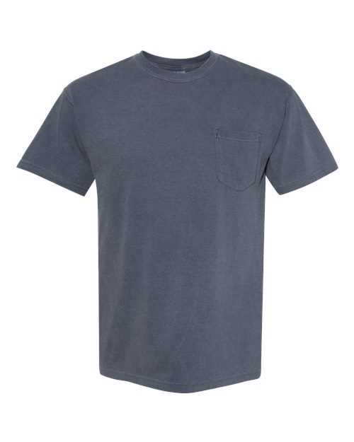 unisex garment-dyed heavyweight pocket t-shirt - 6030