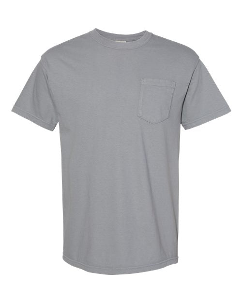 unisex garment-dyed heavyweight pocket t-shirt - 6030