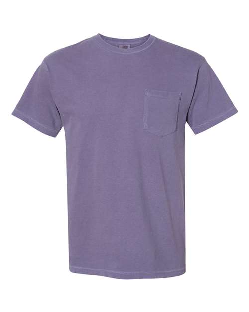 unisex garment-dyed heavyweight pocket t-shirt - 6030