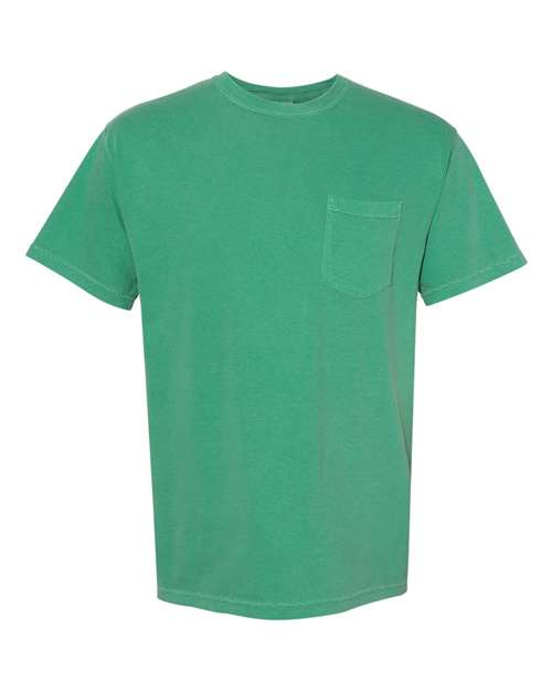 unisex garment-dyed heavyweight pocket t-shirt - 6030