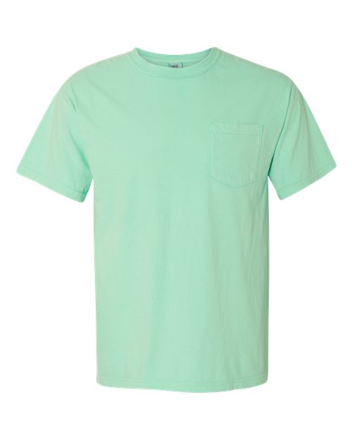 unisex garment-dyed heavyweight pocket t-shirt - 6030