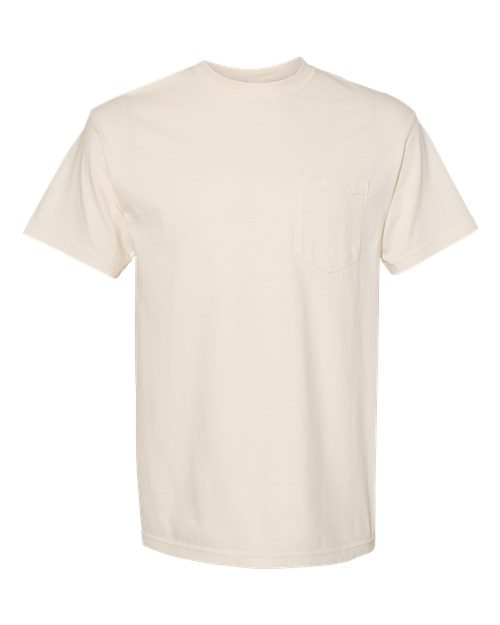 unisex garment-dyed heavyweight pocket t-shirt - 6030