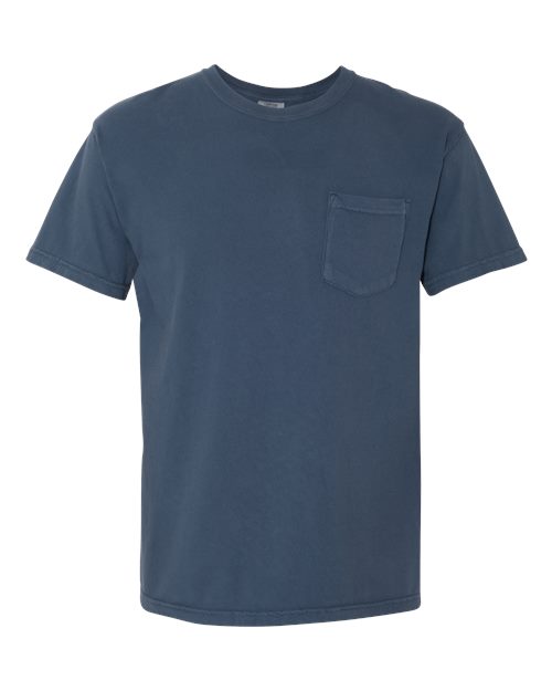unisex garment-dyed heavyweight pocket t-shirt - 6030