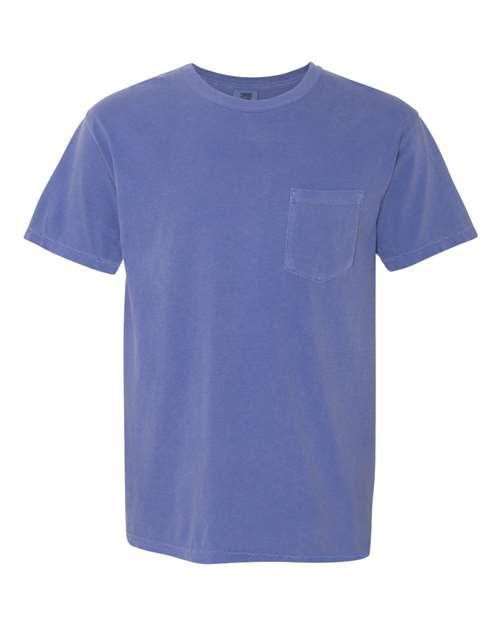 unisex garment-dyed heavyweight pocket t-shirt - 6030