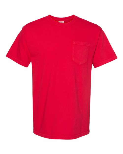 unisex garment-dyed heavyweight pocket t-shirt - 6030