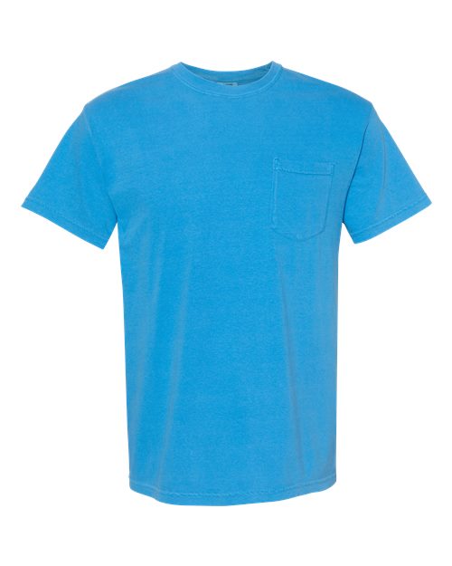 unisex garment-dyed heavyweight pocket t-shirt - 6030