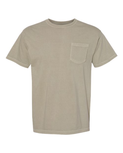 unisex garment-dyed heavyweight pocket t-shirt - 6030